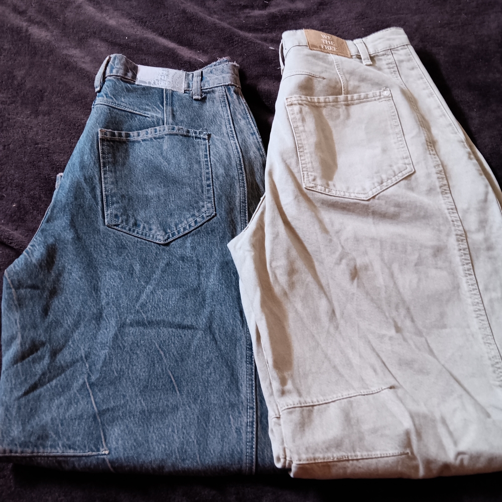 We The Free Two-Tone Denim Jeans 70 Each Or  100 For Both